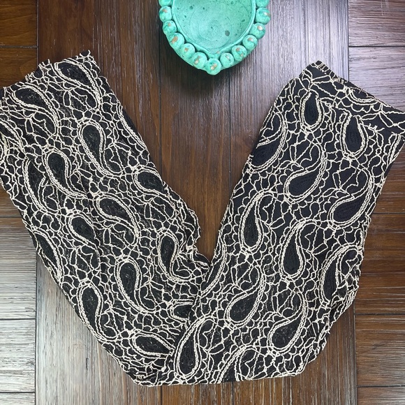 Umgee Pants - Umgee Lace Bell Bottom Pants